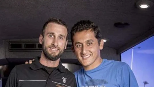 Nicolás Almagro, tenista, en la Clínica Raúl Fernández